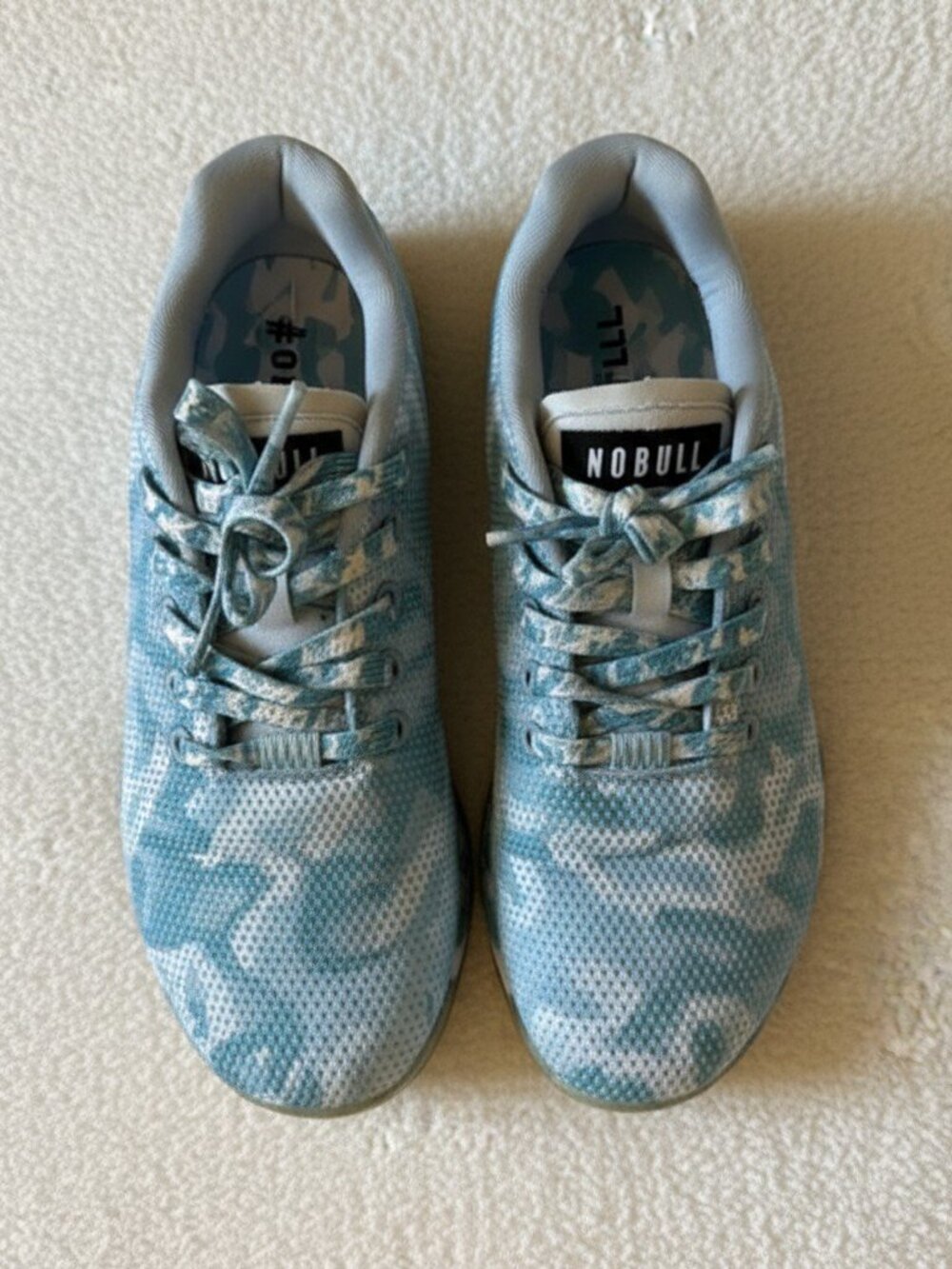 NOBULL Blue Camo Training Sneakers - size 8.5